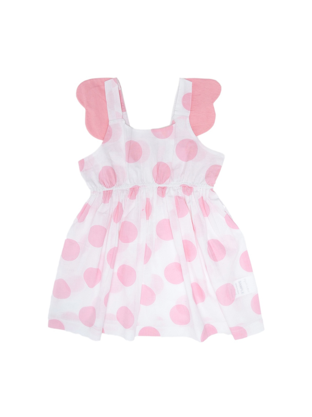 

Nino Bambino White Polka Printed Organic Cotton Sustainable Dress
