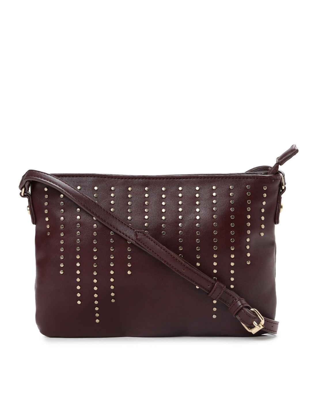 

Caprese Burgundy Studded Sling Bag
