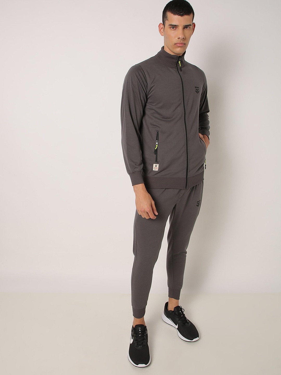 

Sports52 wear Men Solid Tracksuit, Charcoal
