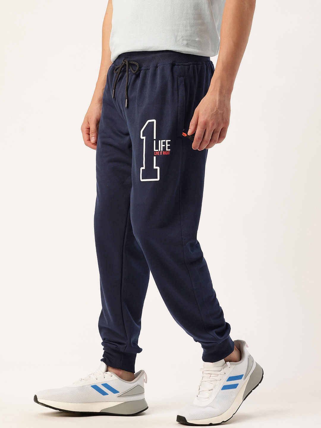 

Sports52 wear Men Typography Printed Sports Track Pants, Navy blue