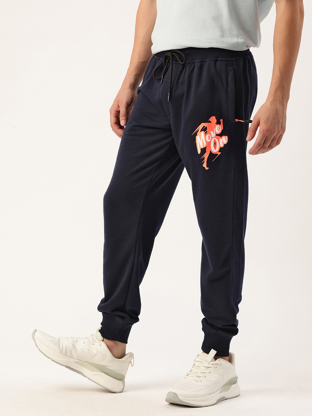 

Sports52 wear Men Typography Printed Sports Track Pants, Navy blue