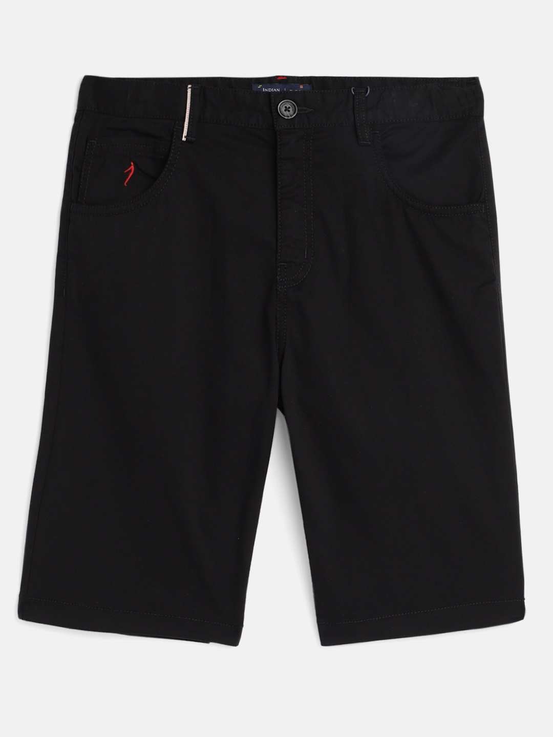 

Indian Terrain Boys Black Mid-Rise Chino Shorts