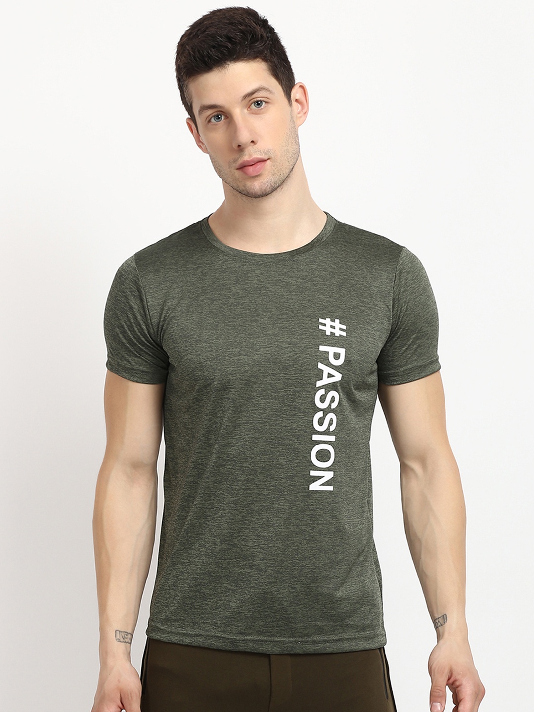 

V2 Value & Variety Men Green Typography Printed T-shirt