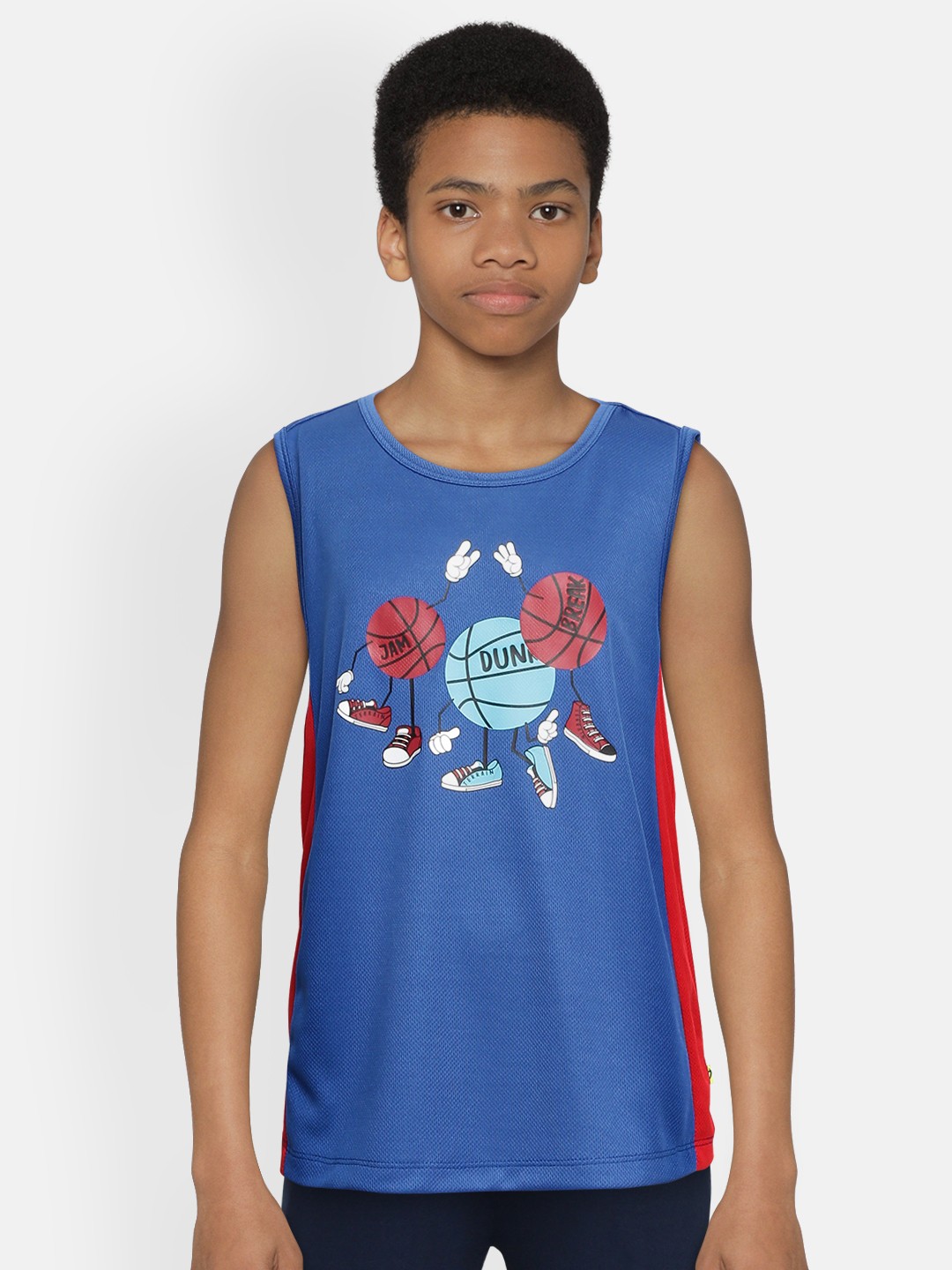 

Indian Terrain Boys Blue Printed T-shirt