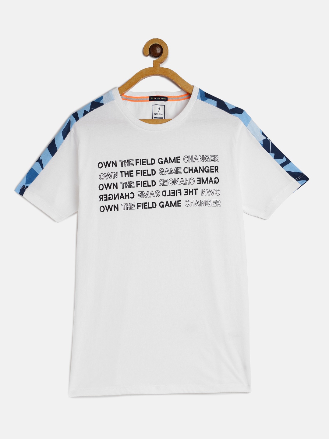 

Indian Terrain Boys White Typography Printed T-shirt