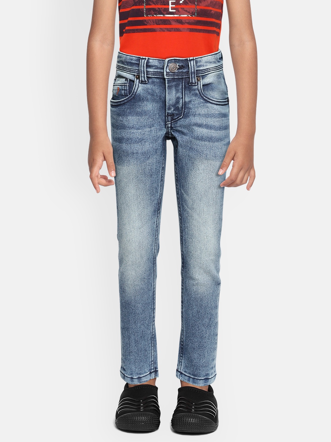 

Indian Terrain Boys Blue Slim Fit Heavy Fade Stretchable Jeans