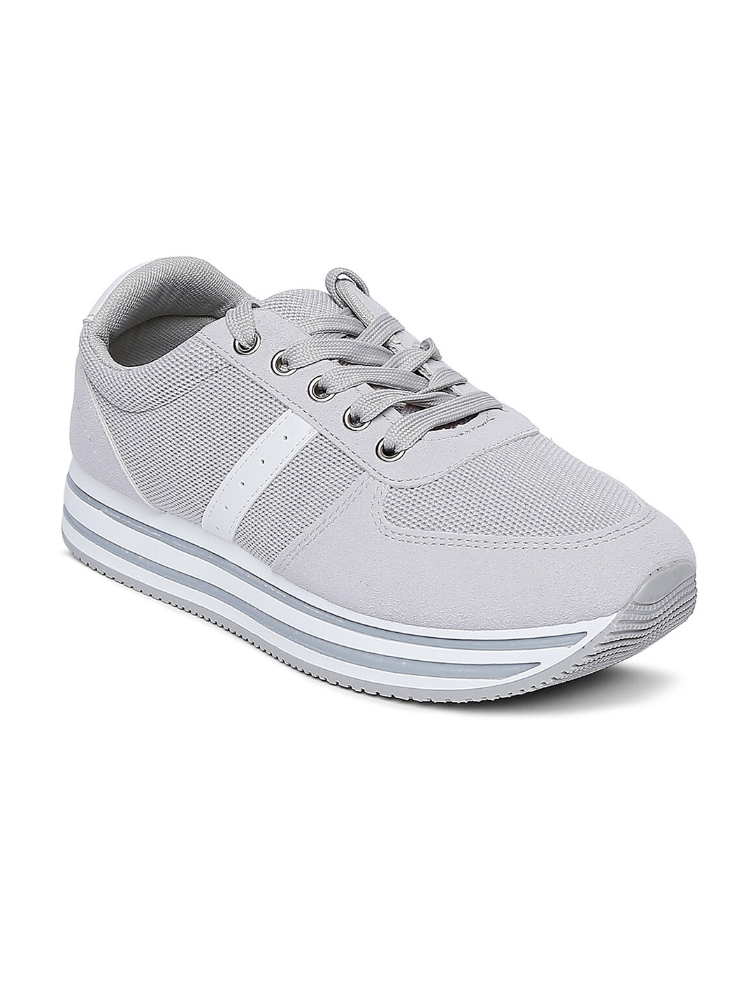 

Forever Glam by Pantaloons Women Grey Mesh Walking Shoes