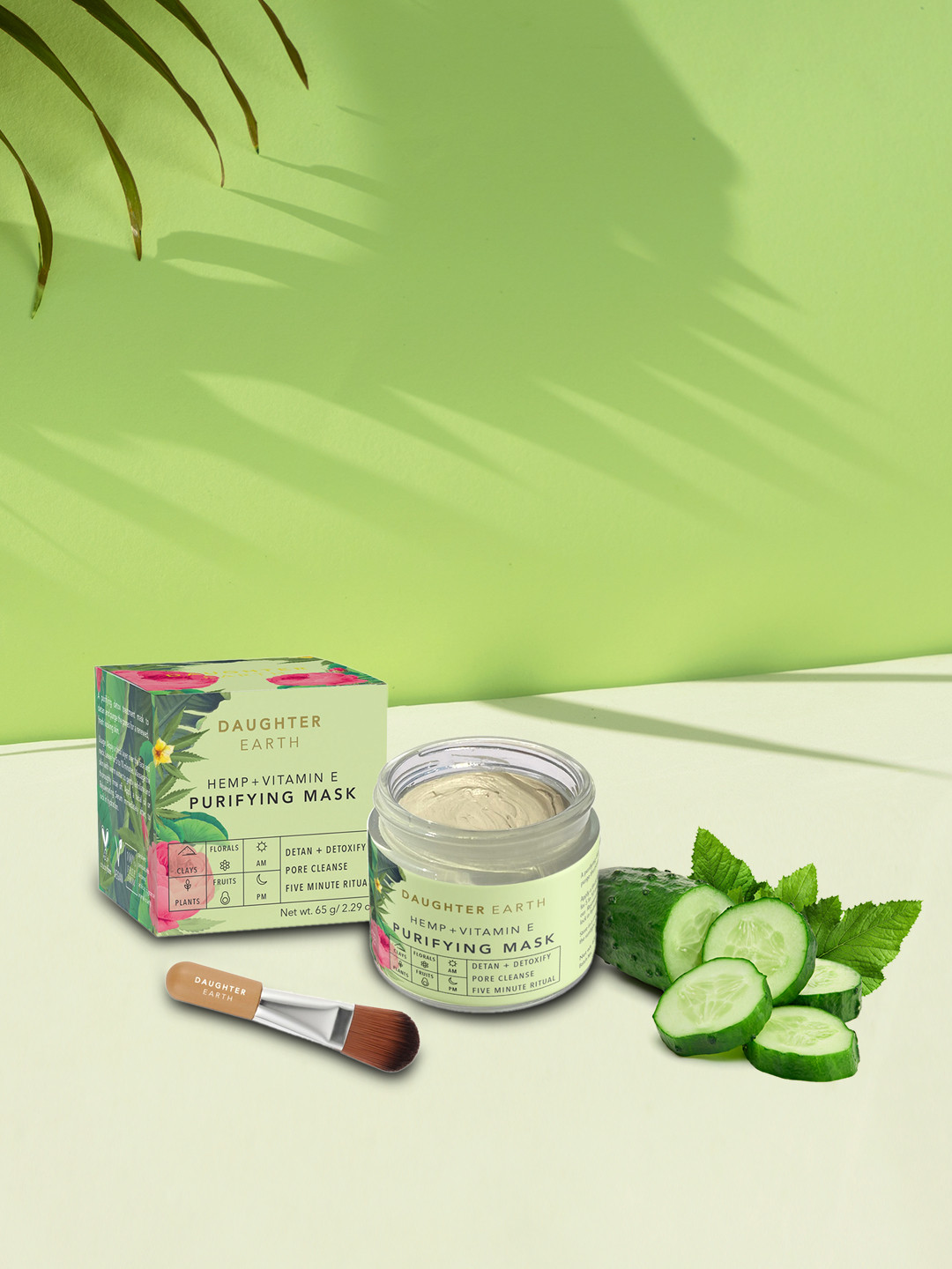 

DAUGHTER EARTH Hemp & Vitamin E Purifying Mask - 65 gm, Green