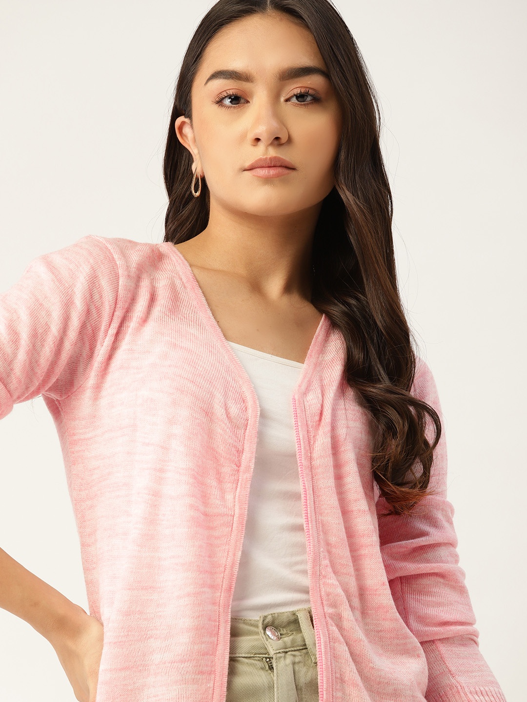 

DressBerry Women Pink Cardigan