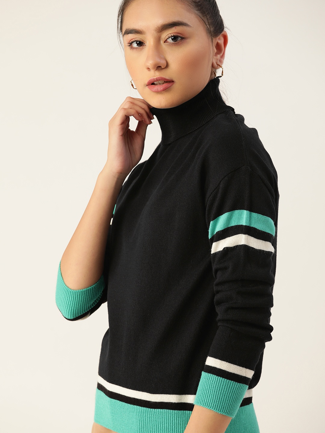 

DressBerry Women Black Pullover