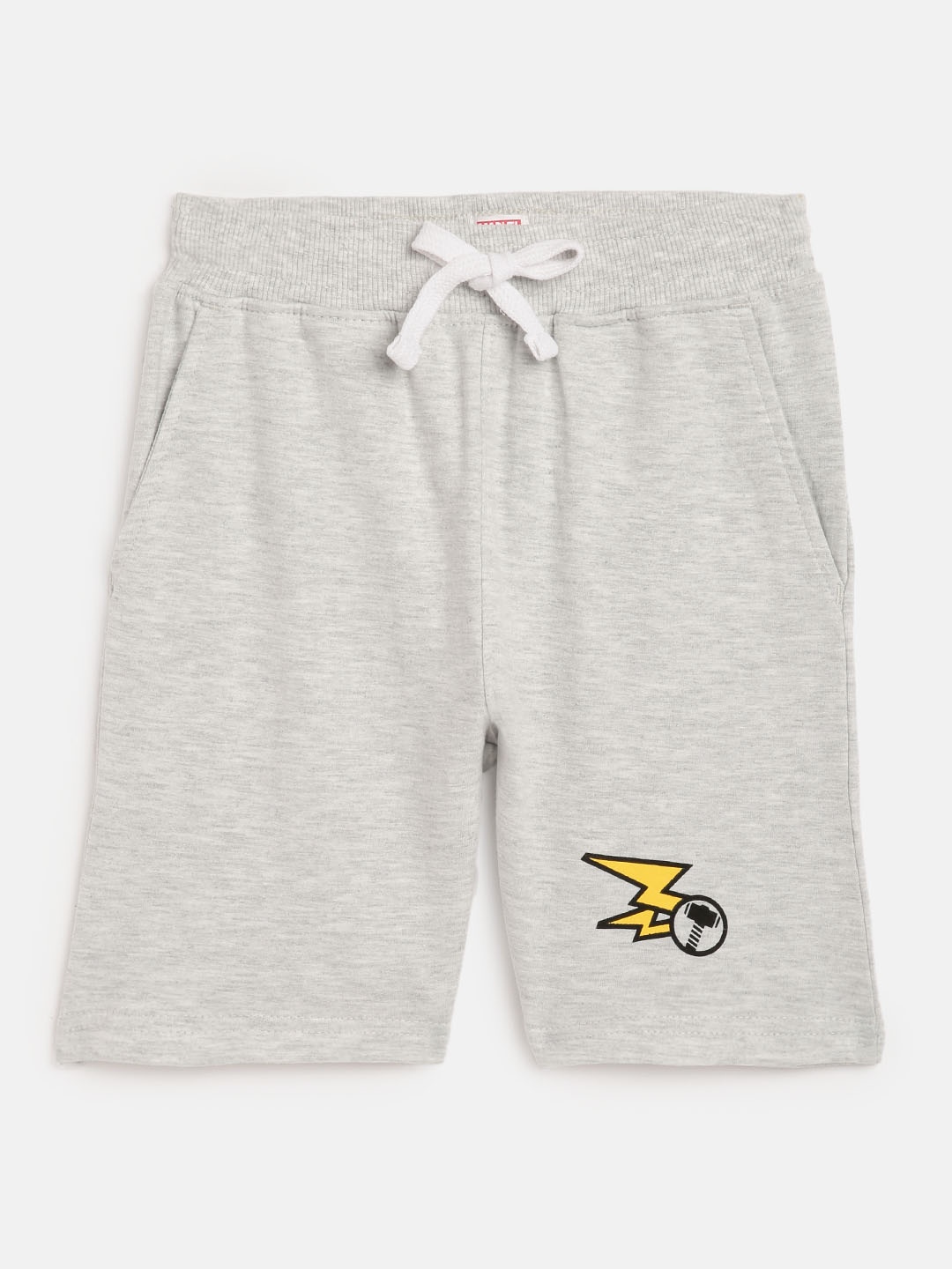 

Disney By Miss and Chief Boys Grey Solid Regular Shorts