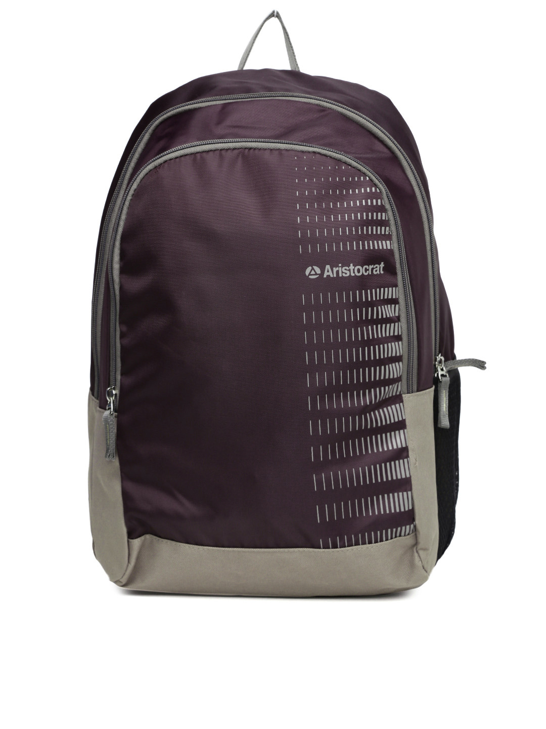 

Aristocrat Unisex Purple & Grey Backpack
