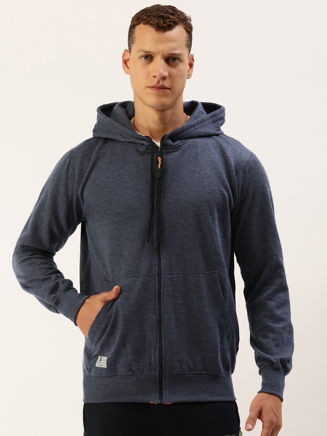 

Sports52 wear Solid Long Sleeves Hooded Sweatshirt, Blue