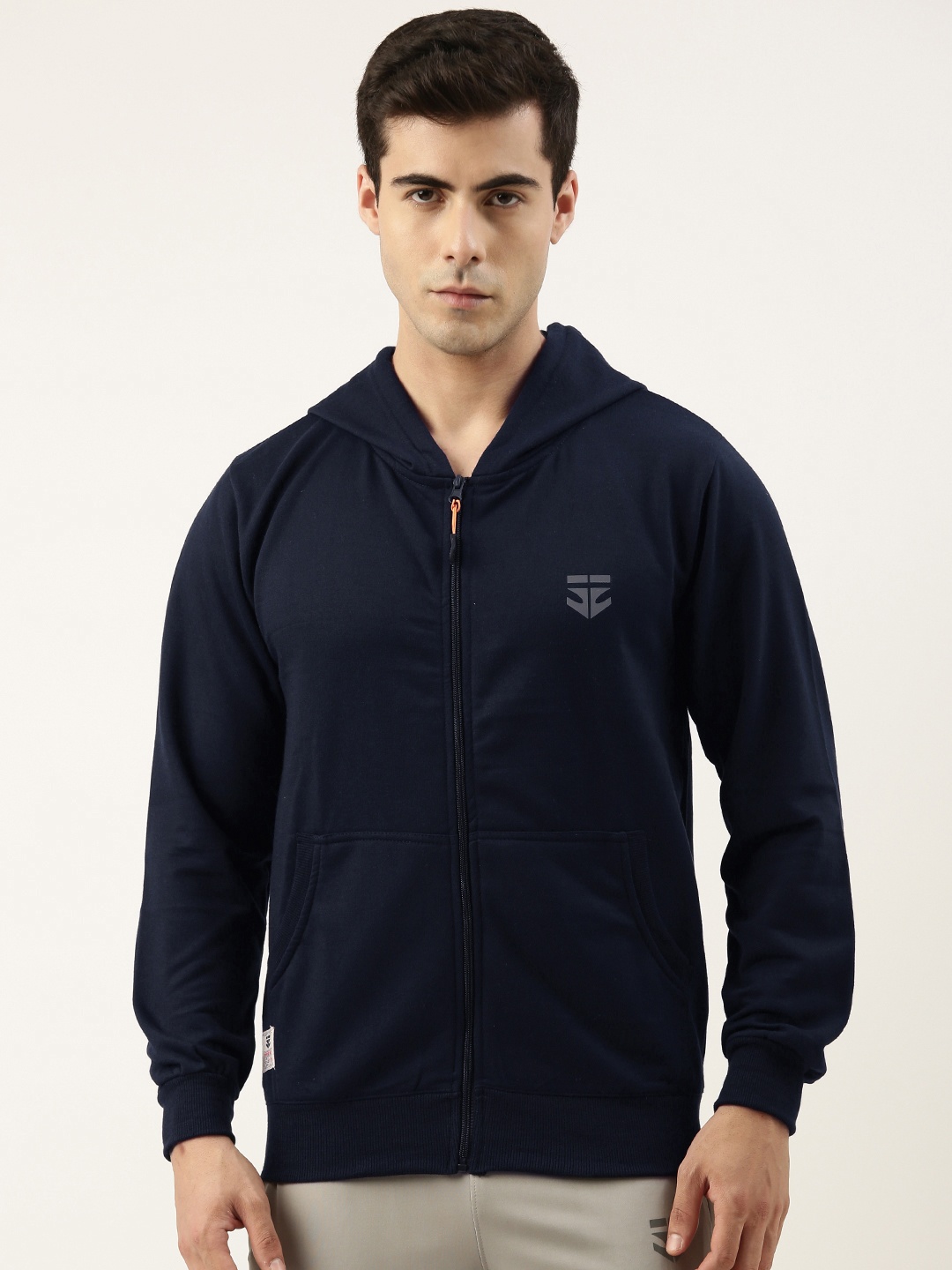 

Sports52 wear Men Cotton Hooded Sweatshirt, Navy blue