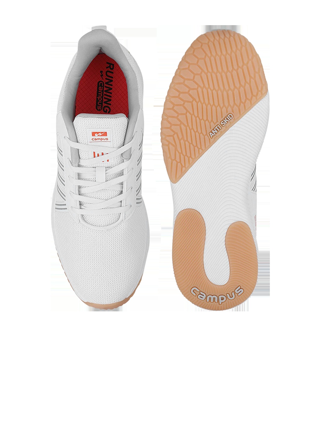 

Campus ROC PRO Men Lace-Up Running Shoe, White