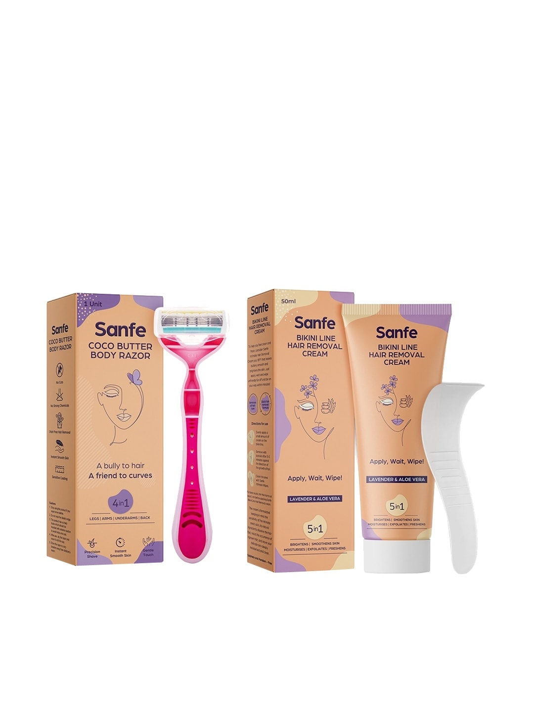 

Sanfe Women Coral Bikini Line Hair Removal Cream