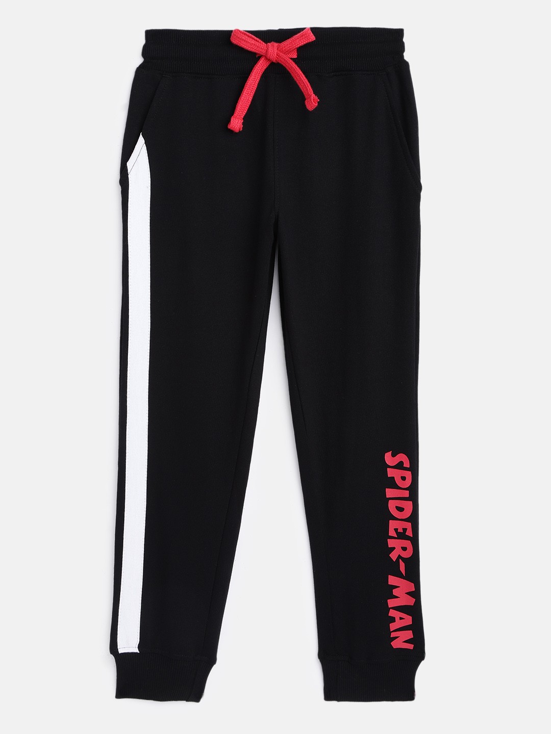 

Disney By Miss and Chief Boys Black Solid Pure Cotton Joggers