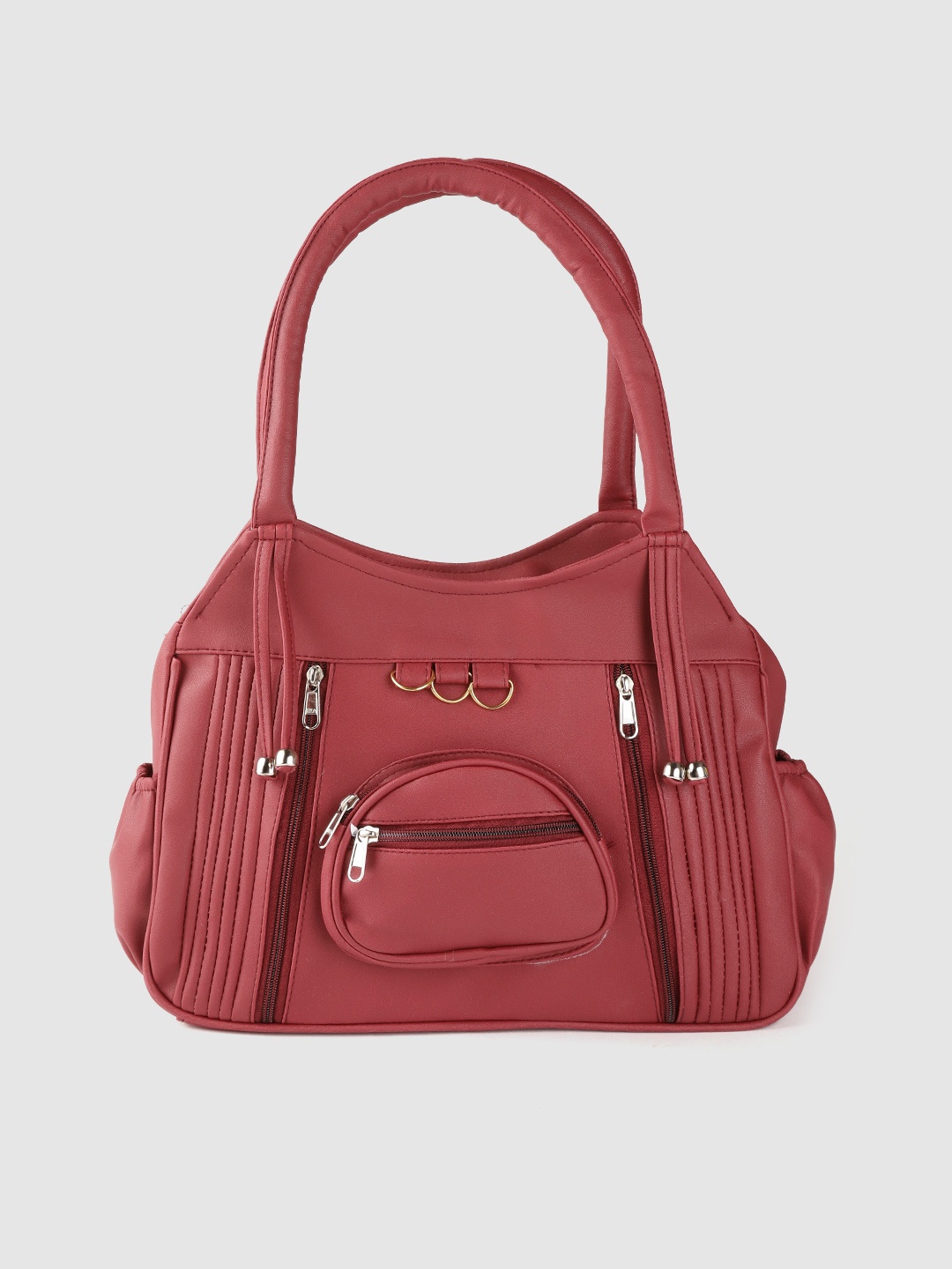 

Leather Retail Pink Solid Shoulder Bag