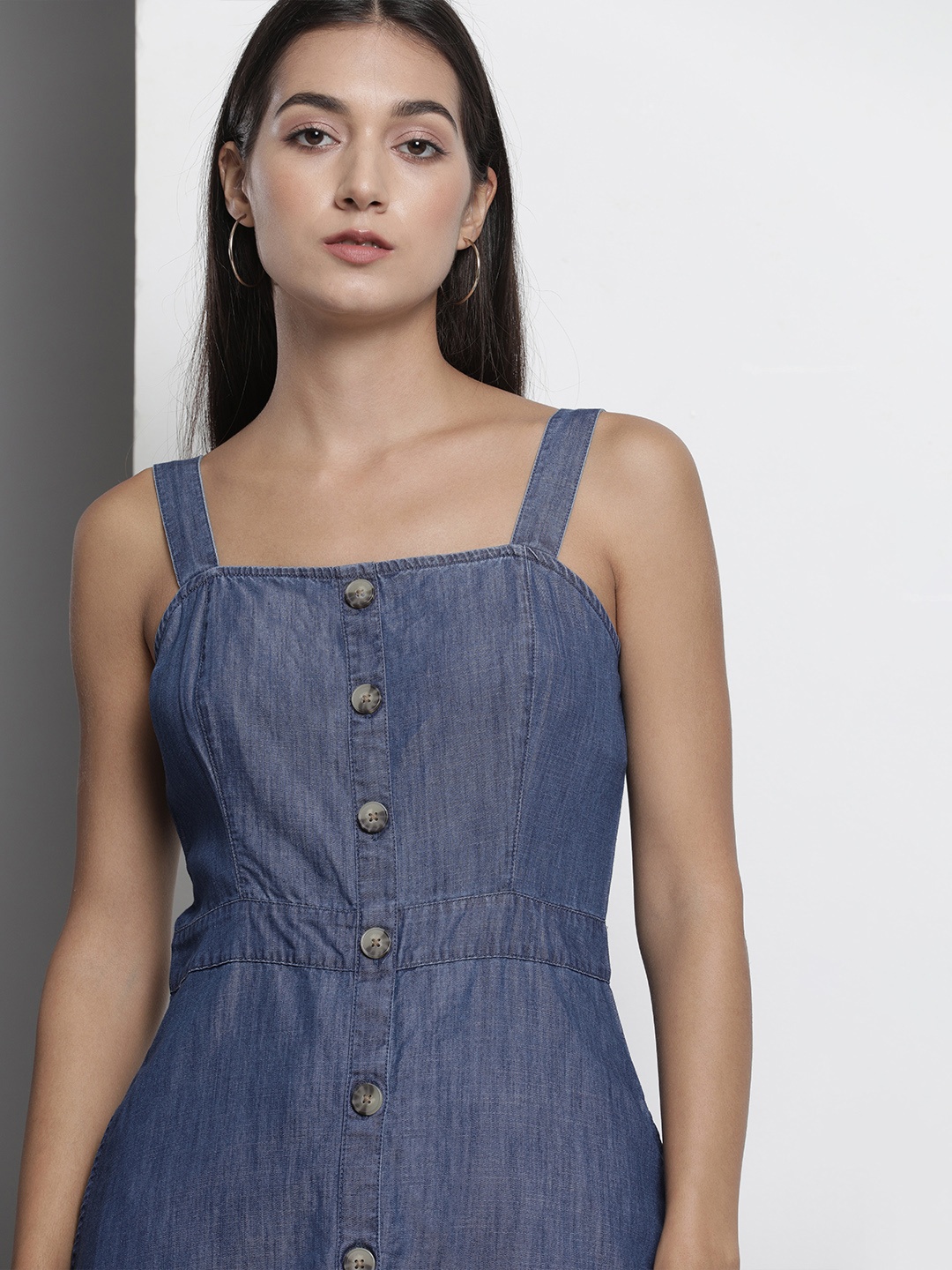

Tommy Hilfiger Blue Denim Midi Dress