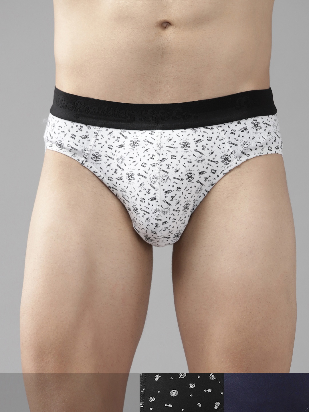 

Roadster Men Pack of 3 Briefs RDST-BRF5-3PP, White