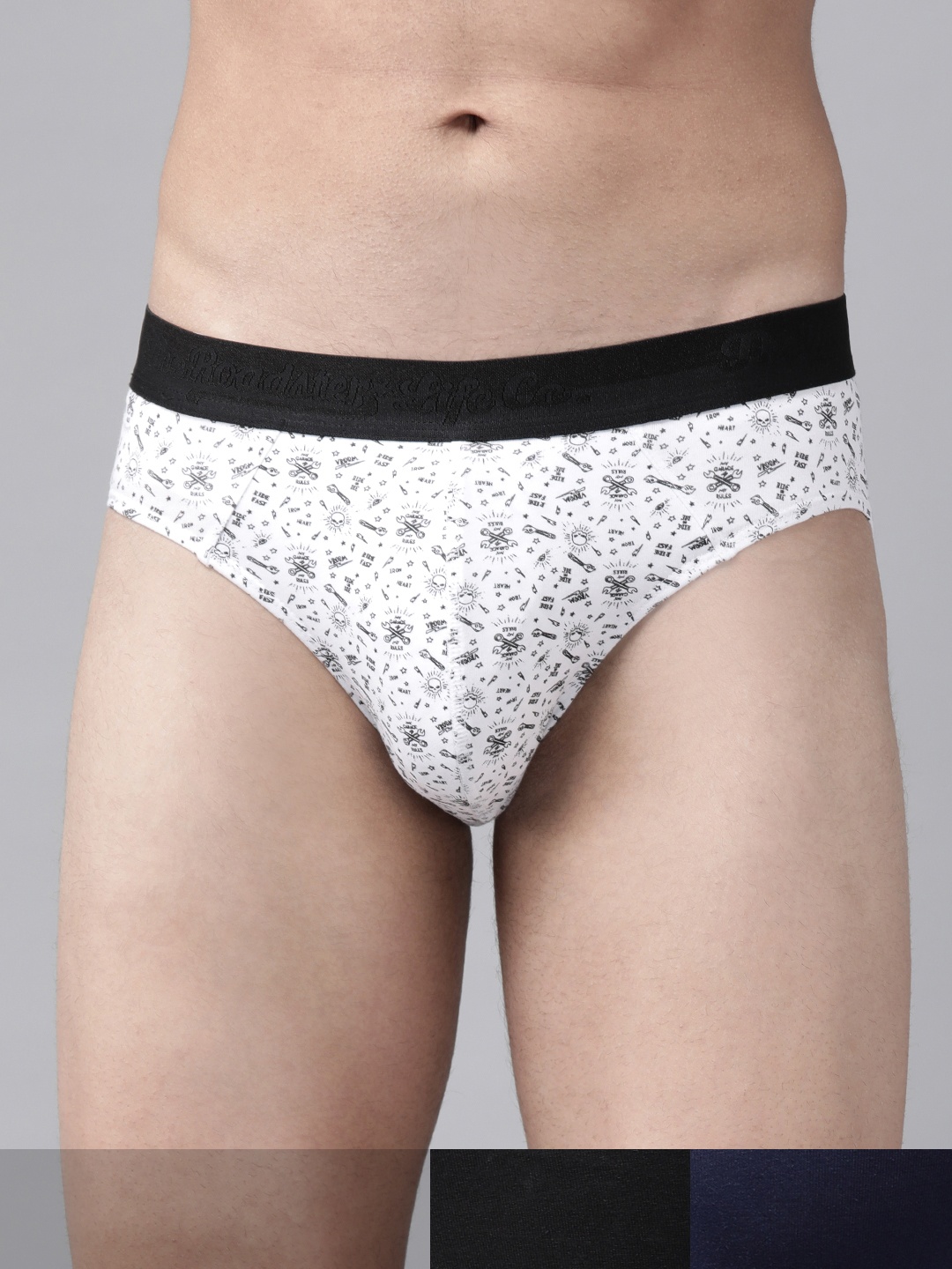 

Roadster Men Pack of 3 Basic Briefs RDST-BRF4-3PP-AM-New28, White