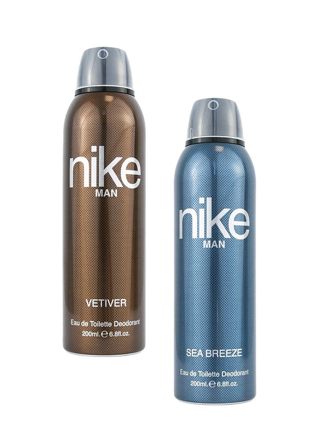 

Nike Pack Of 2 Man Vetiver/Sea Breeze Deodorant - 200 ml each, Transparent