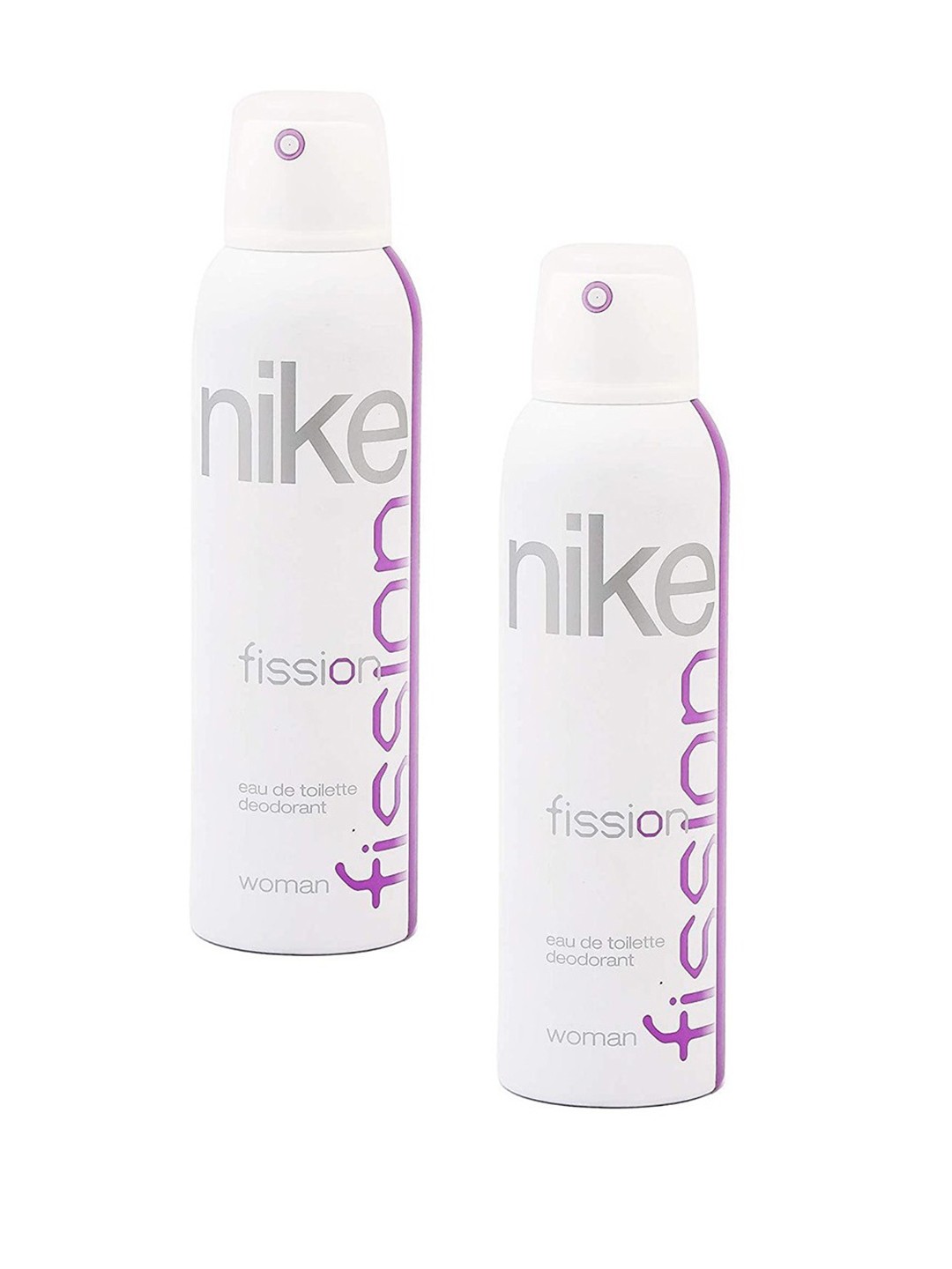 

Nike Pack Of 2 Woman Fission Deodorant - 200 ml each, Transparent
