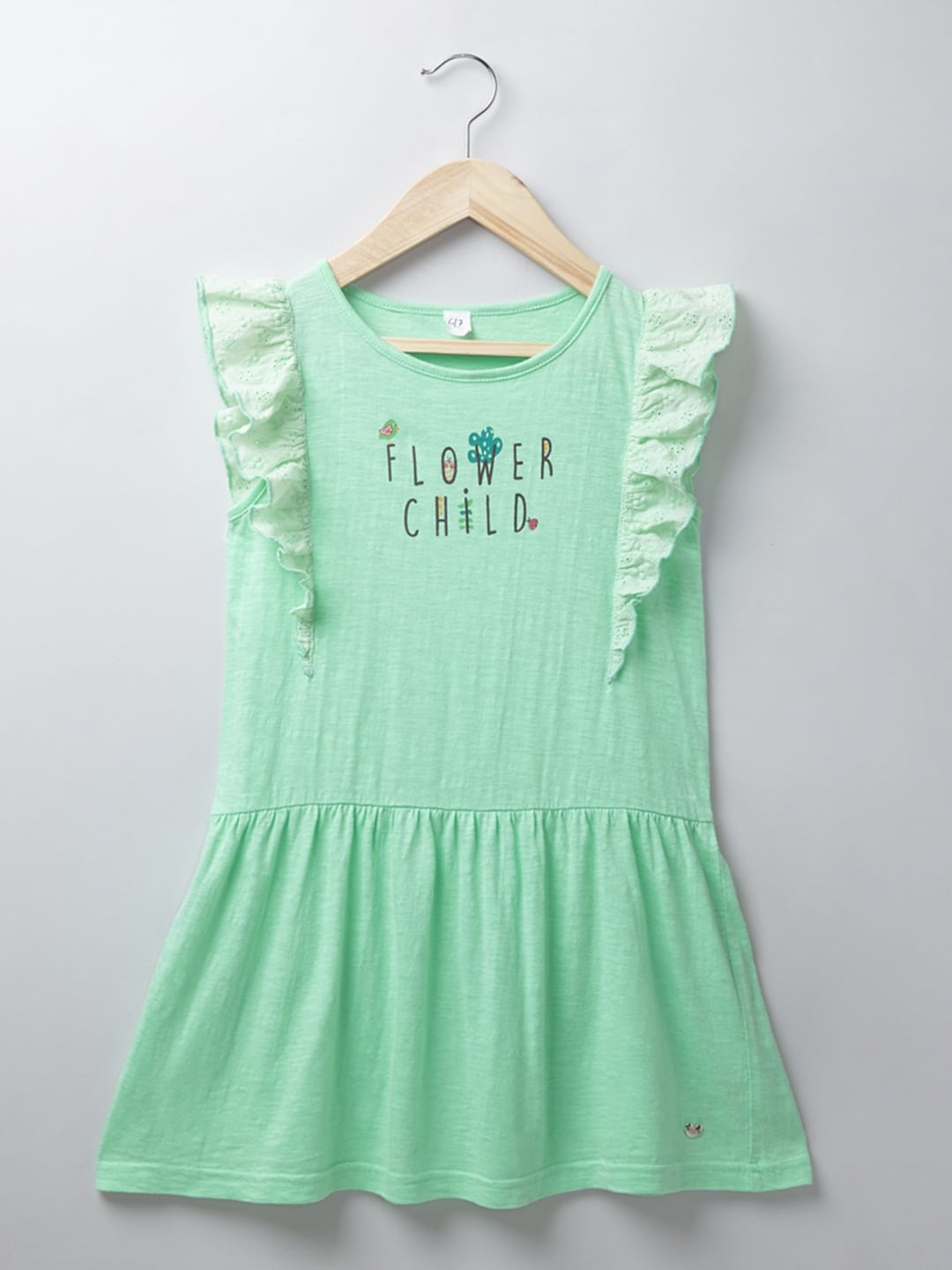 

Ed-a-Mamma Girls Green Sustainable Dress