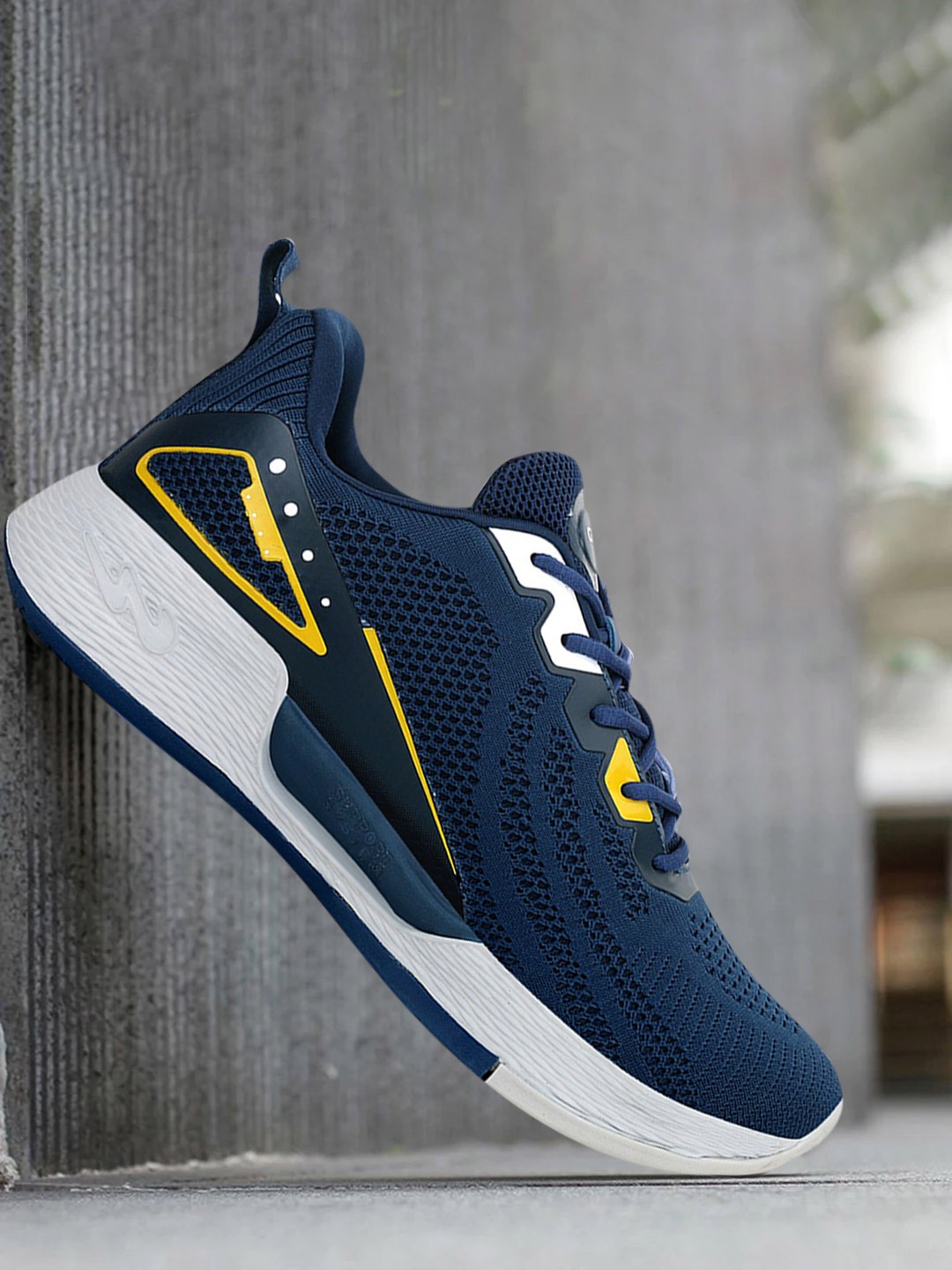 

Campus Men Navy Blue Mesh Running Shoes