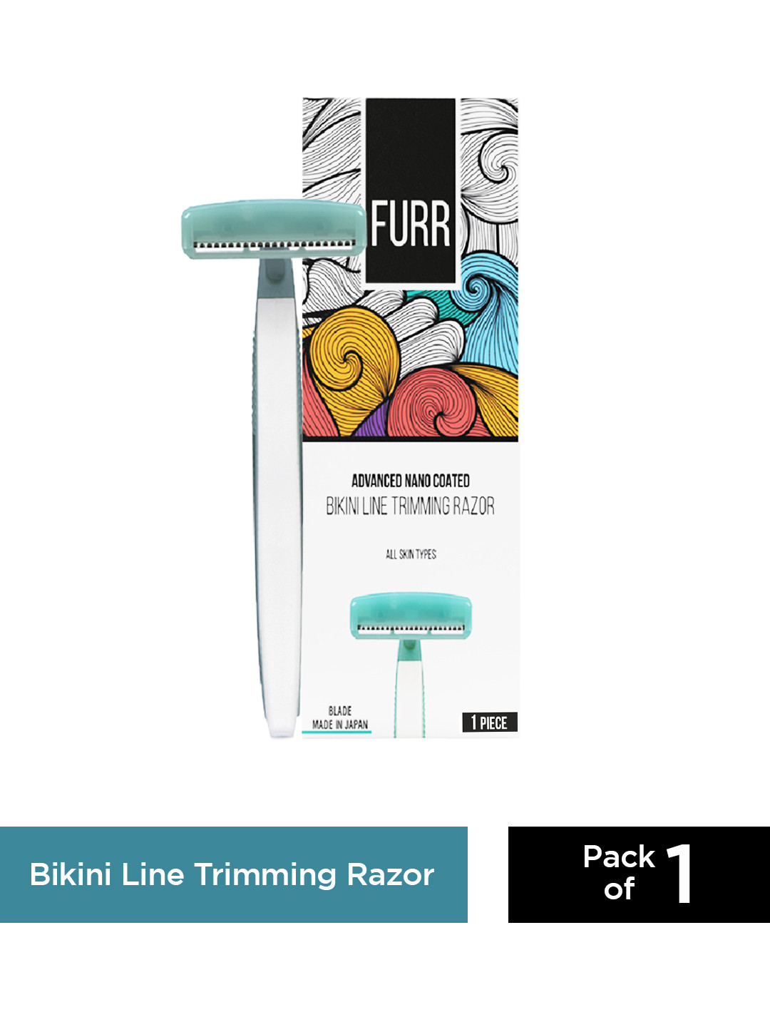 

PEESAFE Furr Bikini Line Trimming Razor For Painless Body Hair Removal, White