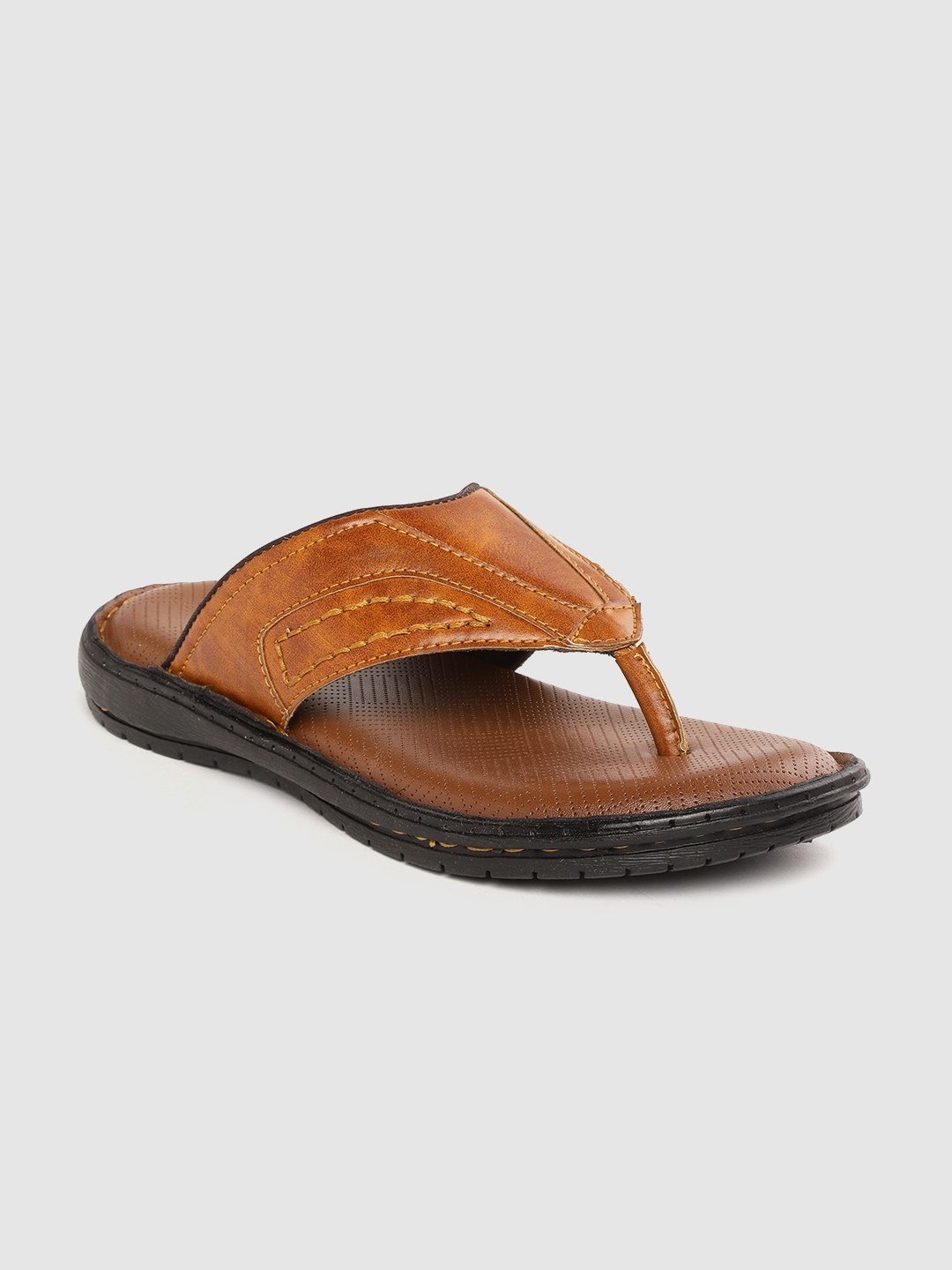 

Roadster Men Tan Brown Solid Thong Sandals