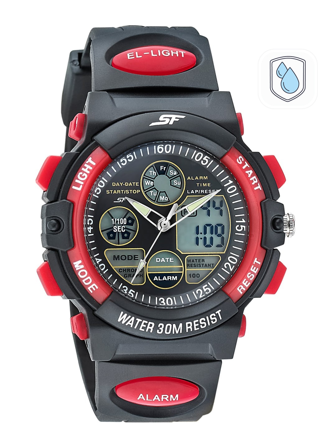 

Sonata Men Multicoloured Analogue and Digital Watch 77116PP03W, Multi