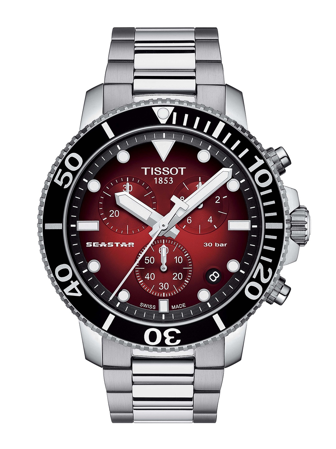 

TISSOT Men Red Analogue Watch - T1204171142100