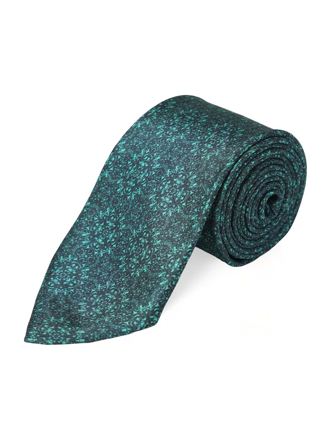 

CHOKORE Men Blue & Black Printed Silk Broad Tie