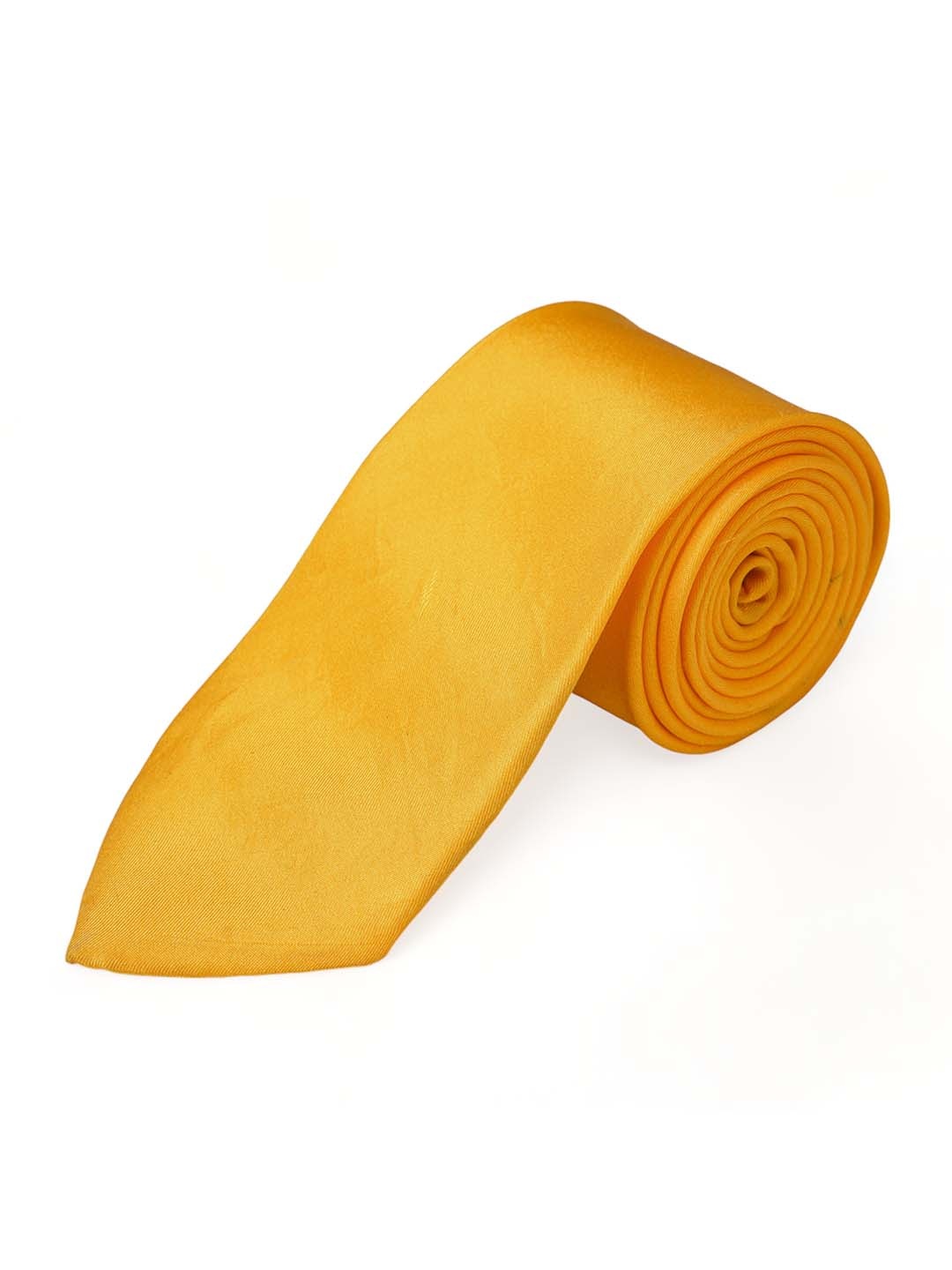 

CHOKORE Men Mustard Yellow Silk Broad Tie