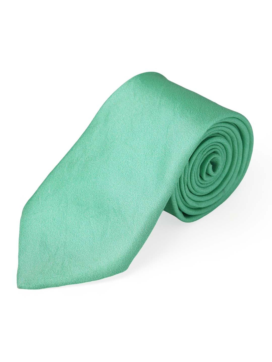 

CHOKORE Men Green Silk Broad Tie