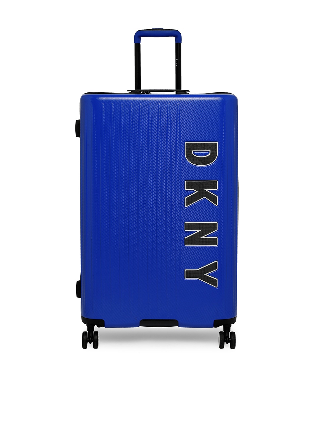 

DKNY Blue Textured BLAZE HS Hard-Sided Large Trolley Suitcase