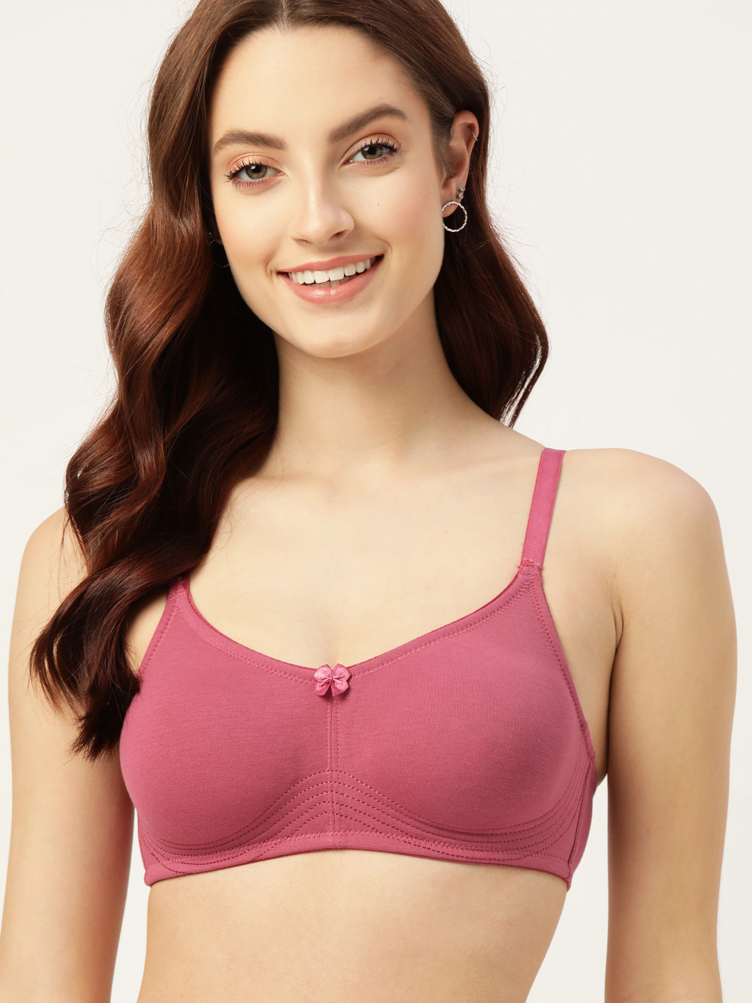 

DressBerry Pink Solid T-Shirt Bra