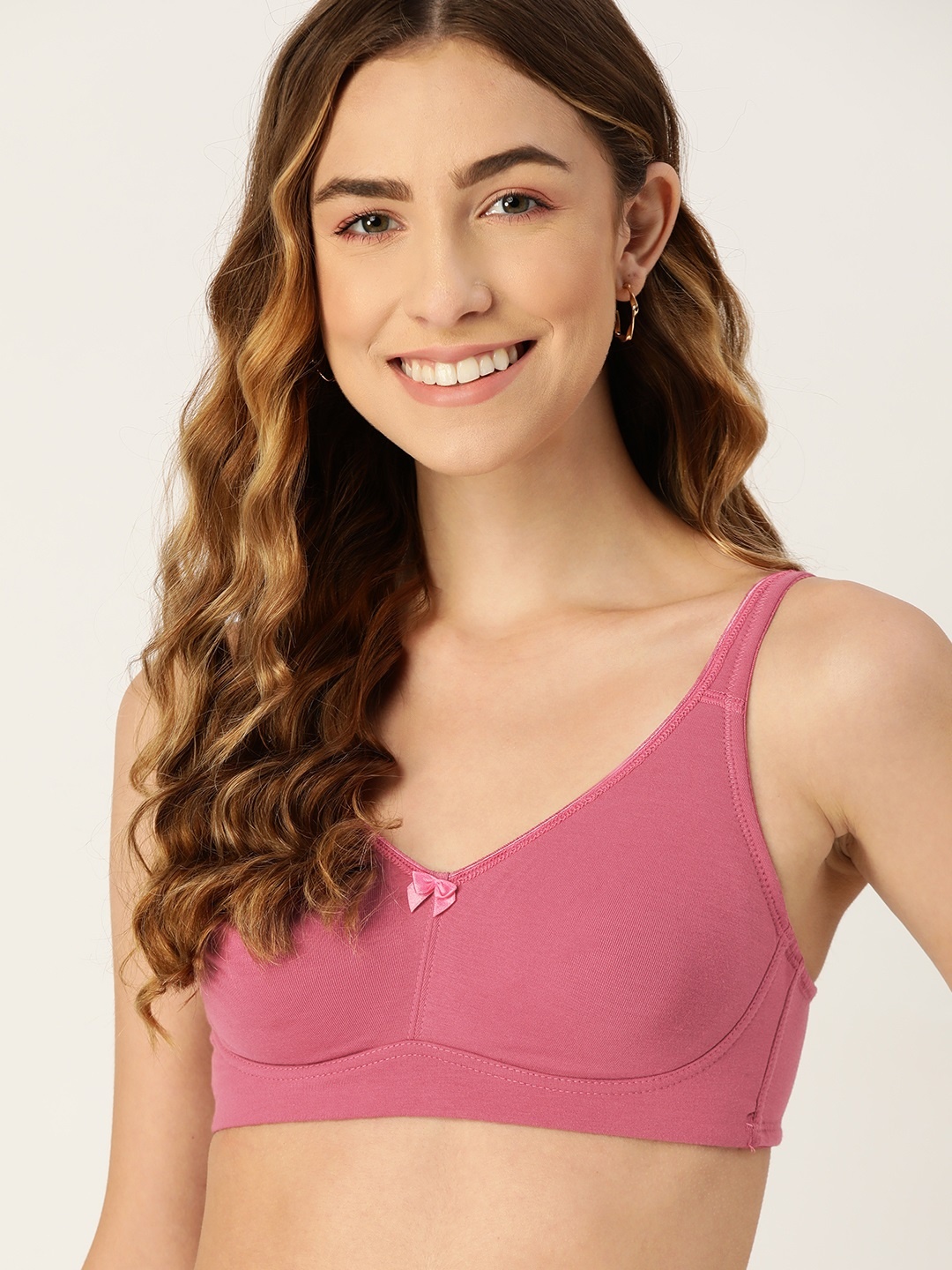 

DressBerry Pink Solid T-shirt Bra