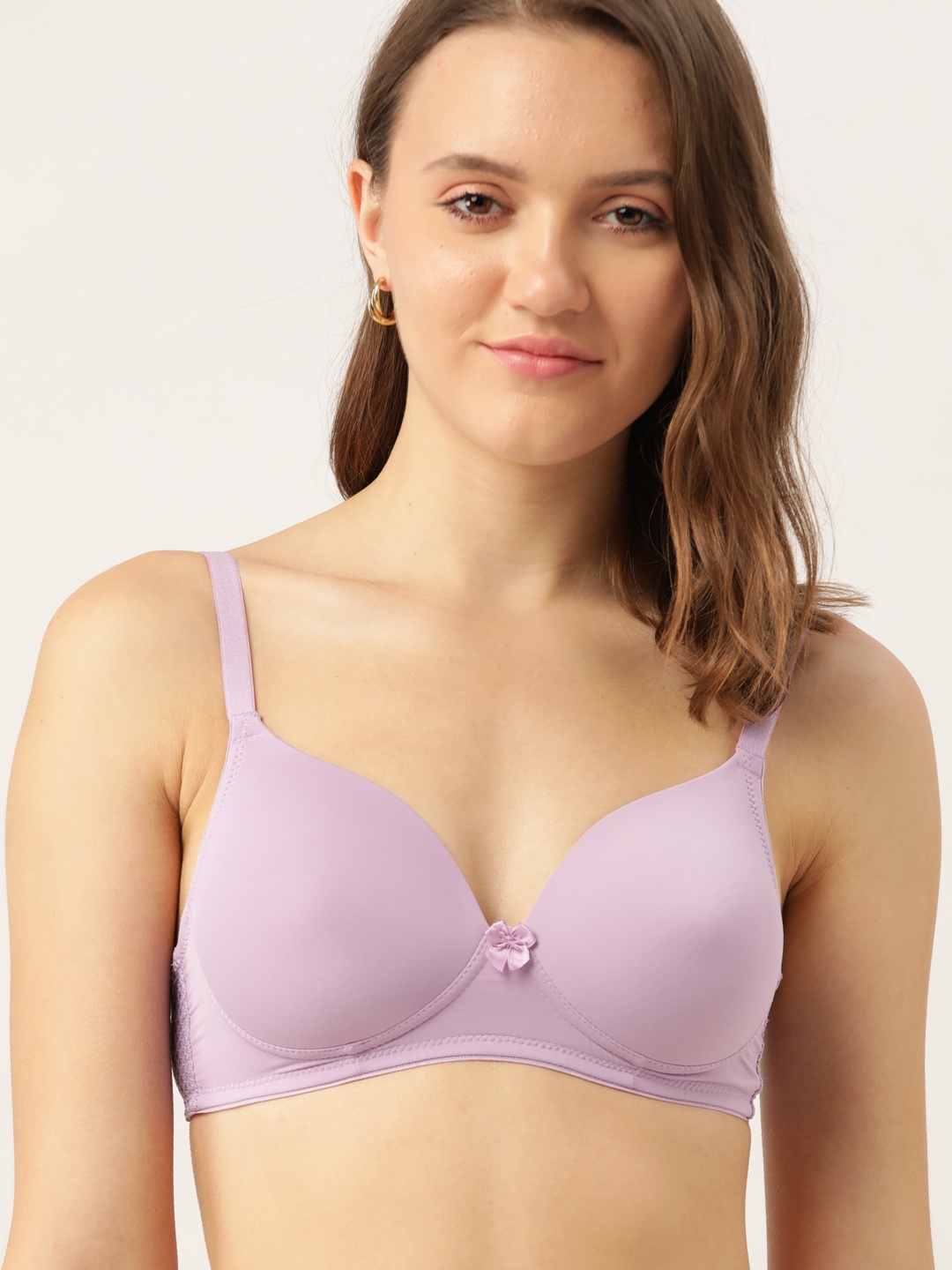 

DressBerry Lavender Solid T-shirt Bra - Lightly Padded