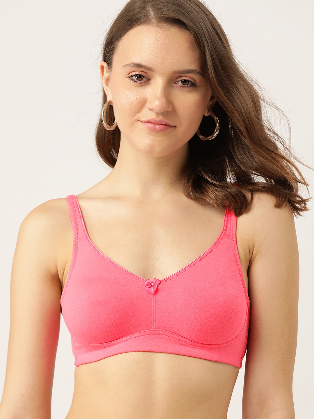 

DressBerry Women Pink Solid Full-Coverage T-shirt Bra