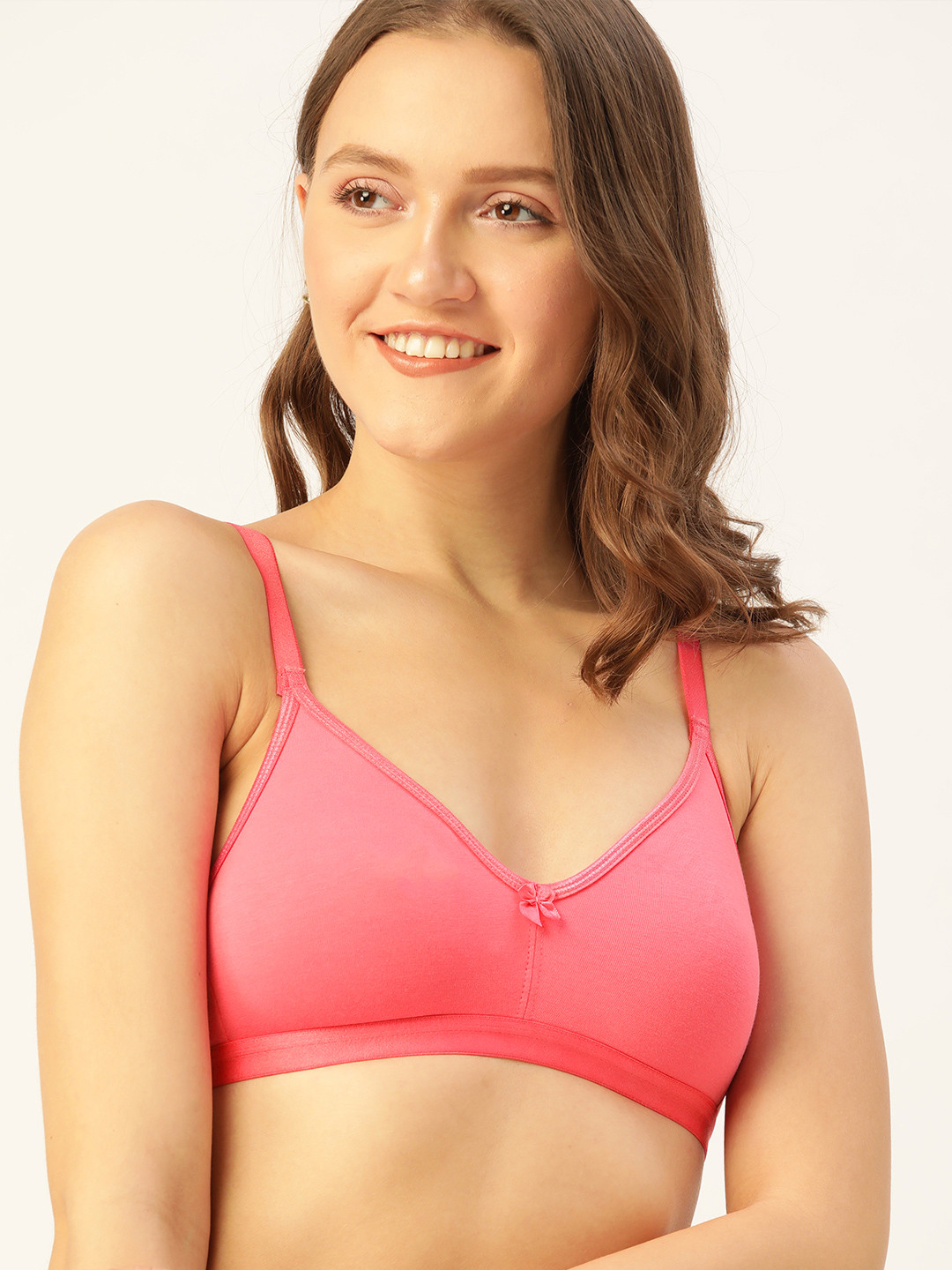 

DressBerry Pink Solid Everyday Bra