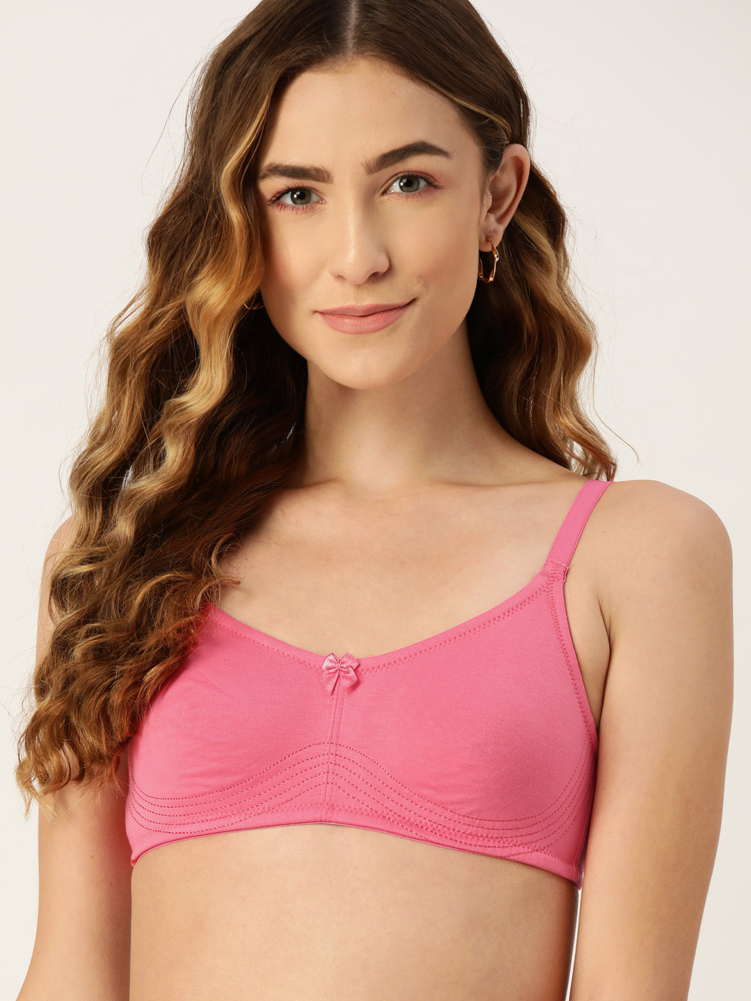 

DressBerry Pink Solid T-shirt Bra