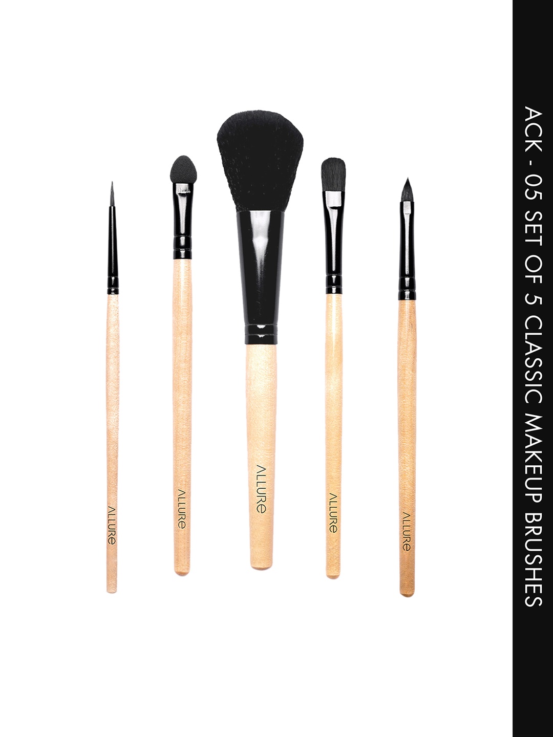 

ALLURE Classic Pack of 5 Brush Set ACK-05, Beige