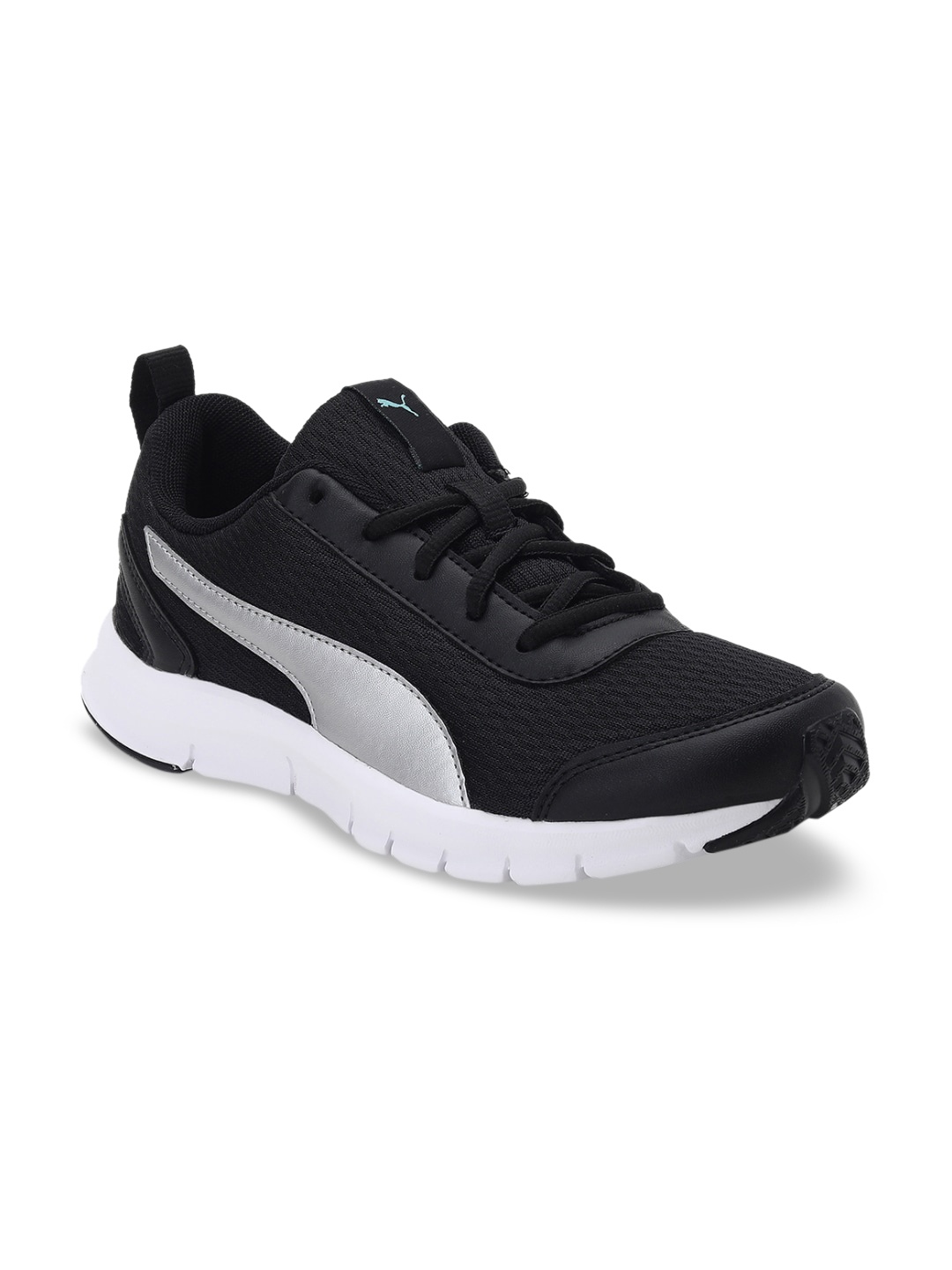 

Puma Unisex Kids Black Woven Design Sneakers