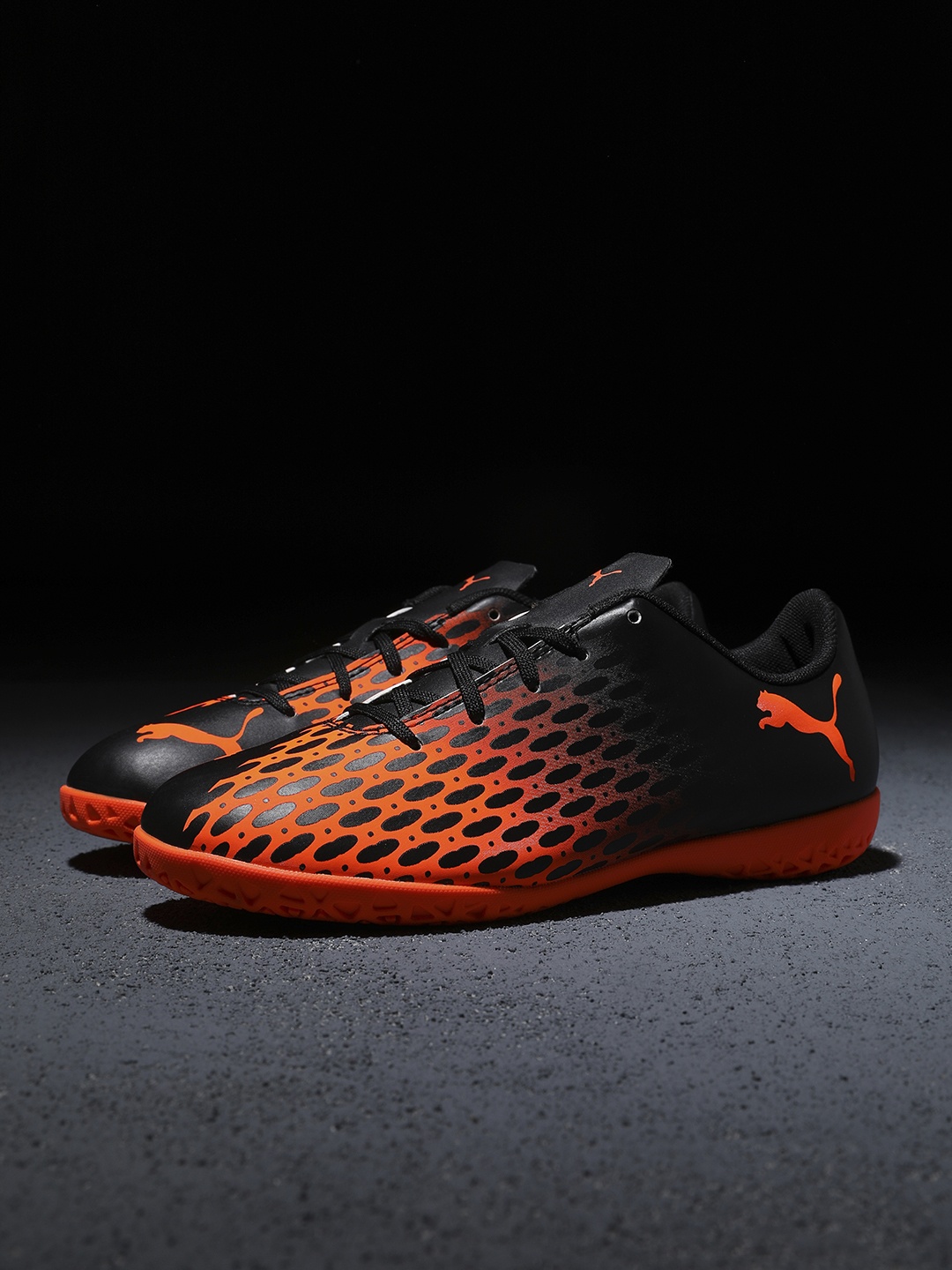 

Puma Kids Black Synthetic Football Shoes