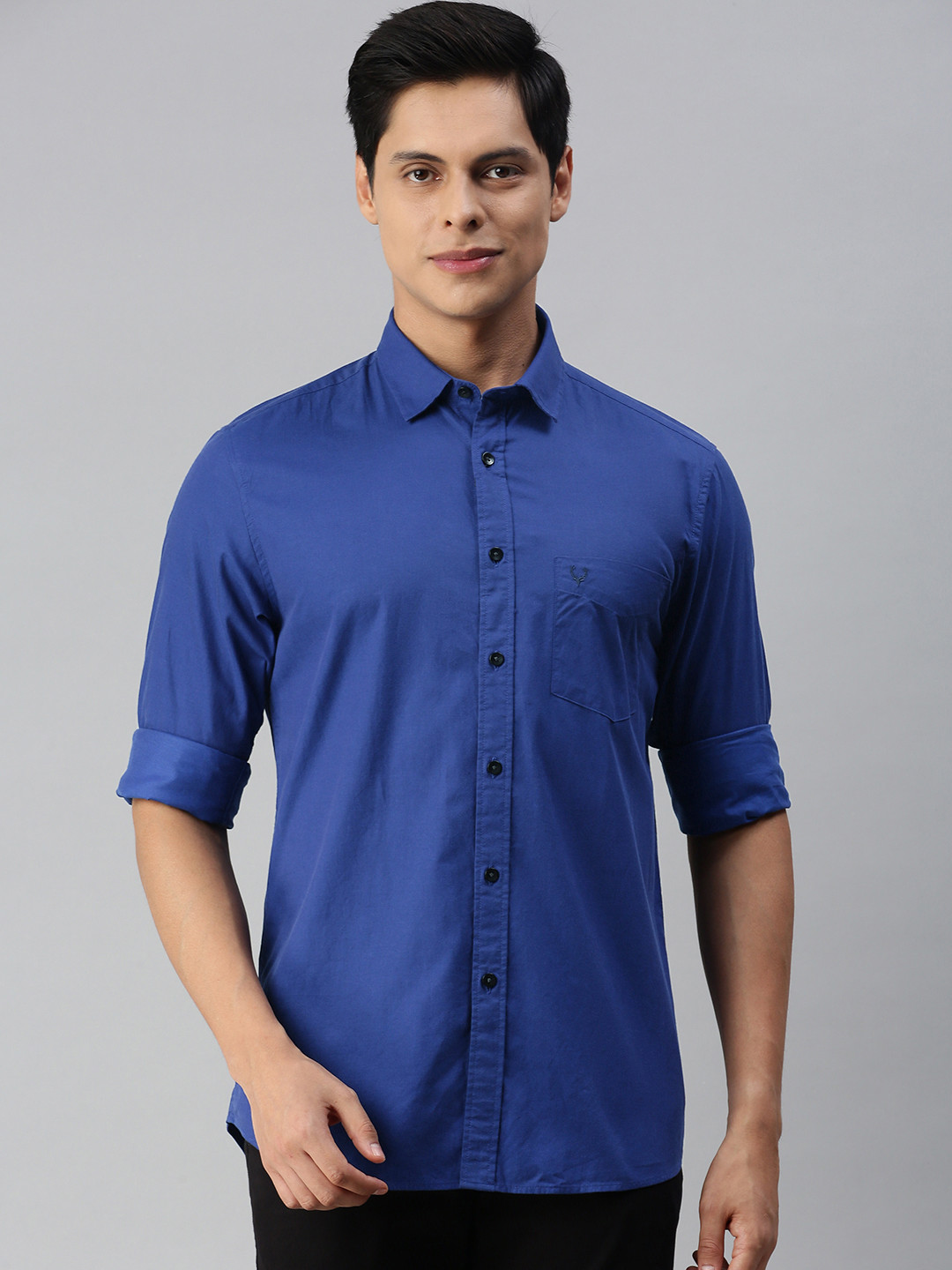 

Allen Solly Men Blue Sport Fit Casual Shirt