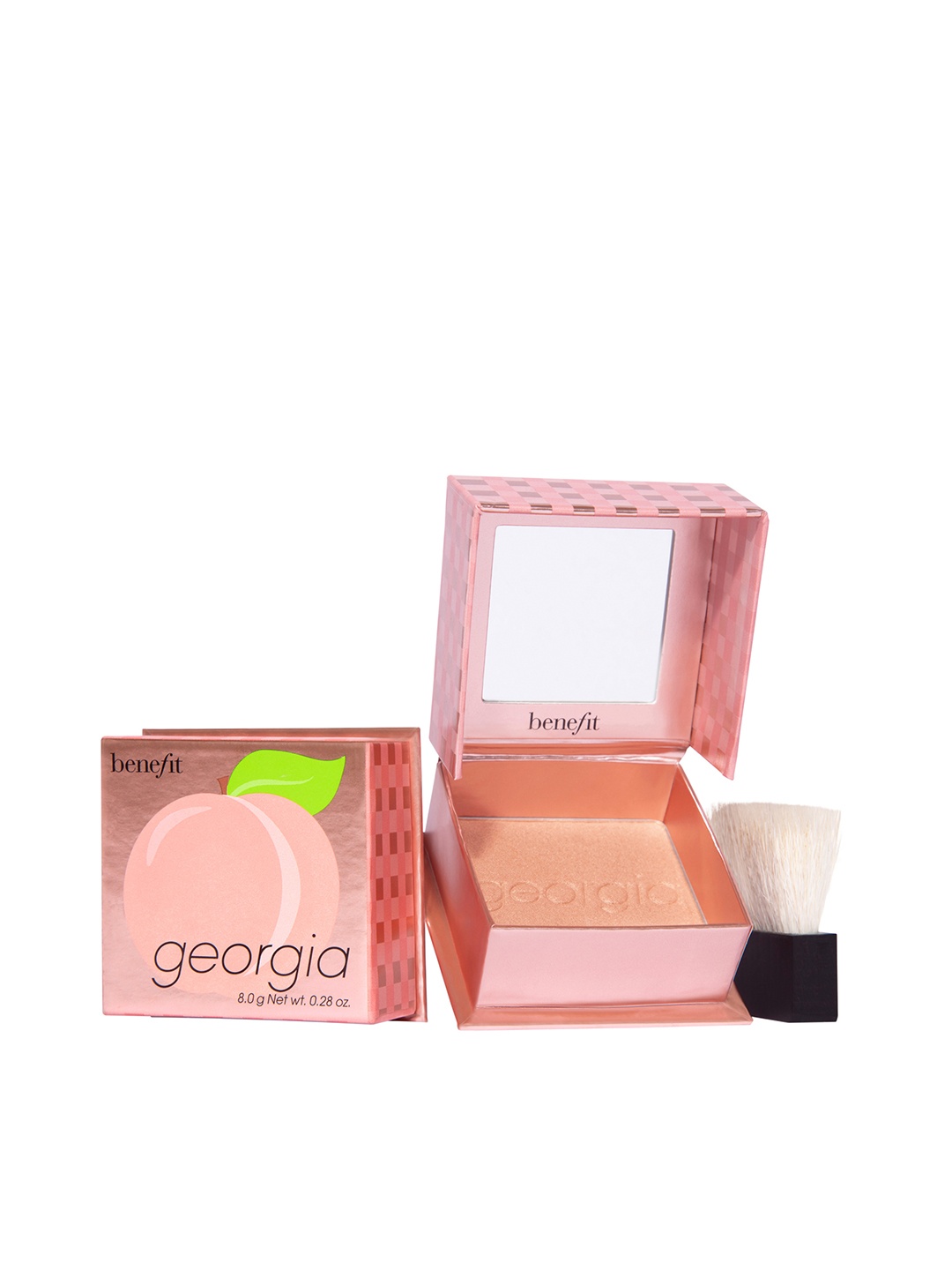 

Benefit Cosmetics Smudge Proof Soft Shimmer Finish Powder Golden Peach Blush 8 g - Georgia