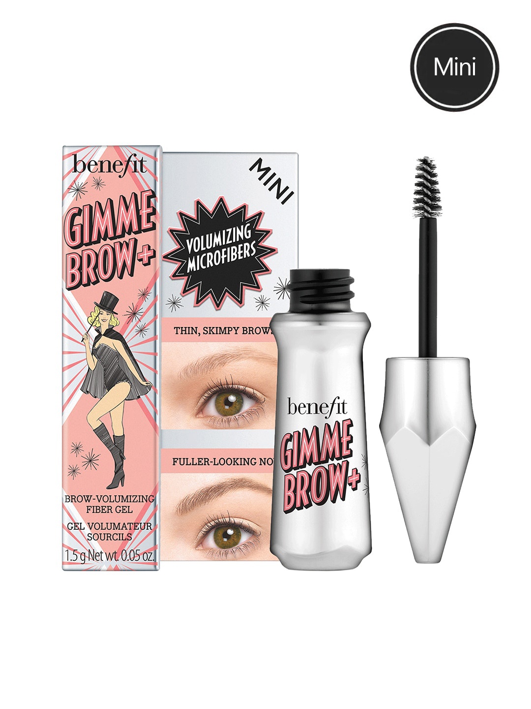 

Benefit Cosmetics Gimme Brow+ Volumizing Eyebrow Gel - 02 - Warm Golden Blonde, Brown