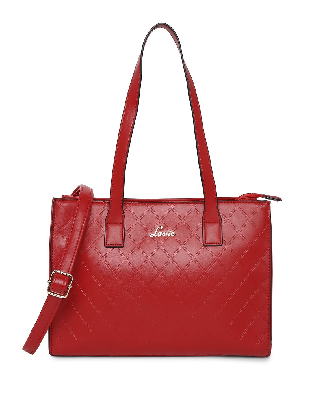 

Lavie Vex Red Quilted Shoulder Bag